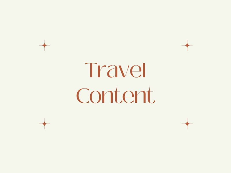 Cover image for Travel Content