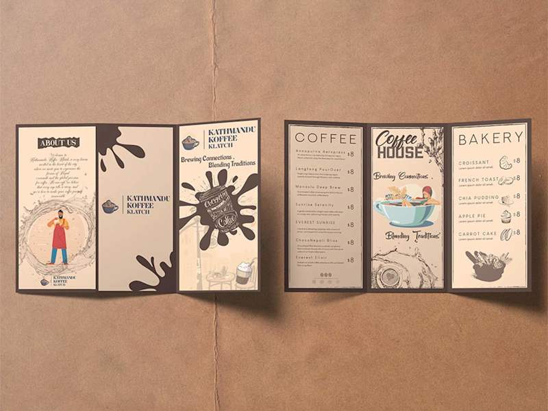 Cover image for Identity for Cafe "KATHMANDU KOFFEE KLATCH"
