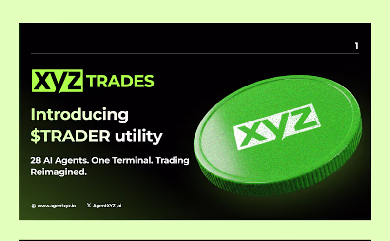 Cover image for Tokenomics pitch deck XYZ trades