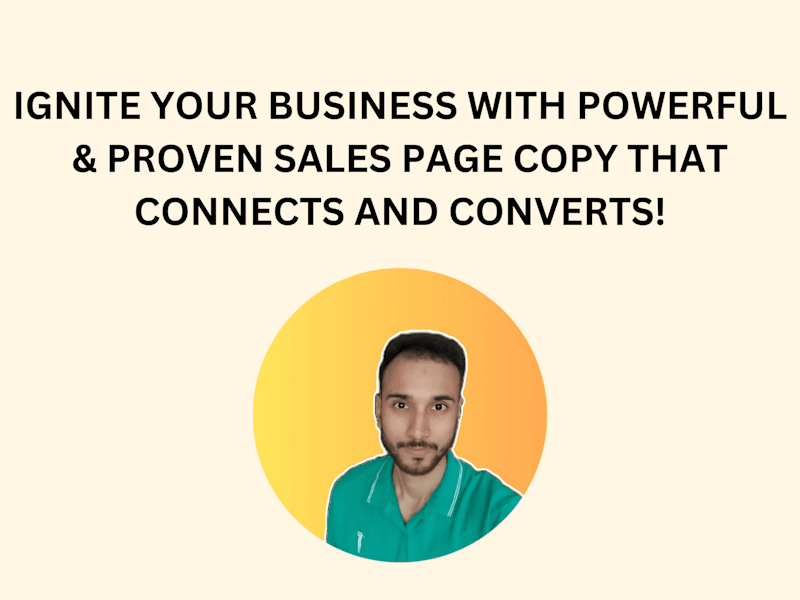 Cover image for High Converting Sales Page Copy for Your Product or Services
