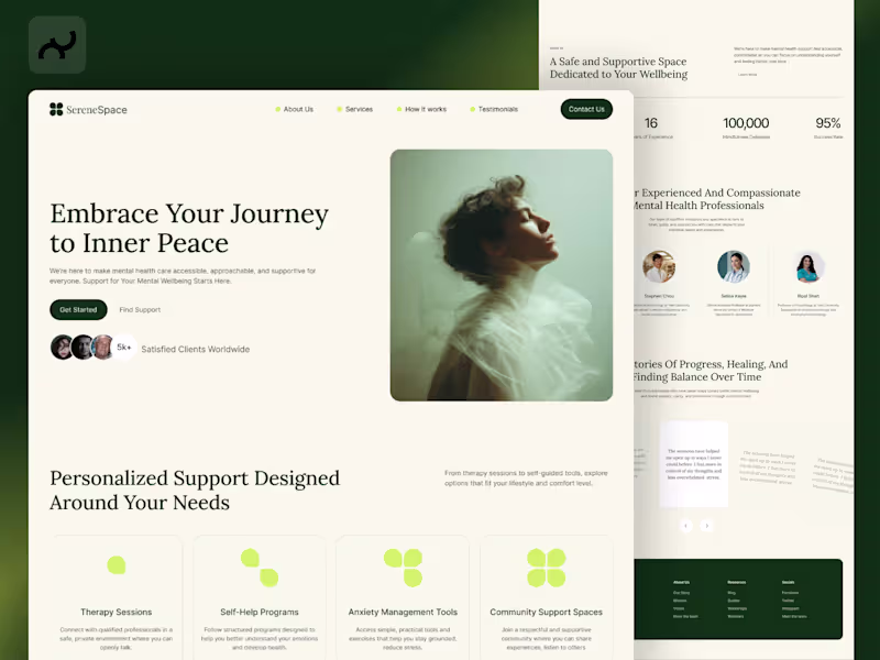 Cover image for Website design for Mental Health