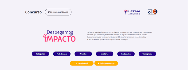 Cover image for LATAM Airlines NGO Contest Landing Page