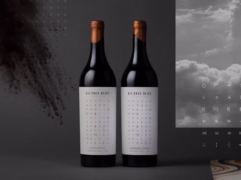 Cover image for Award winning wine branding for Echo Bay