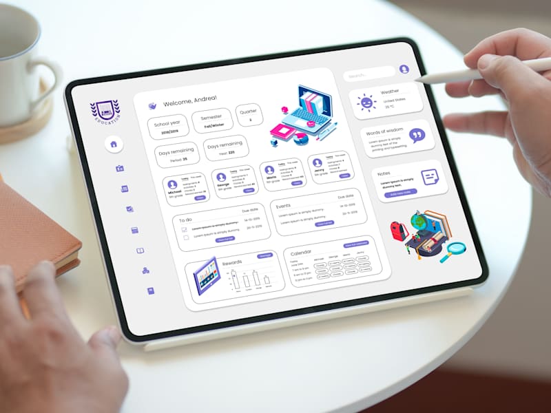 Cover image for Online education platform📚 home page web design