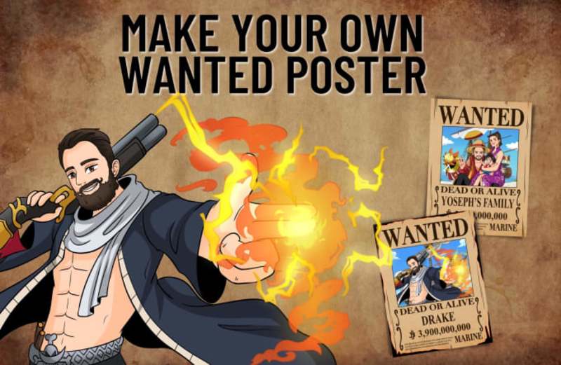 Cover image for I will do wanted poster for you in 8 hour with free background