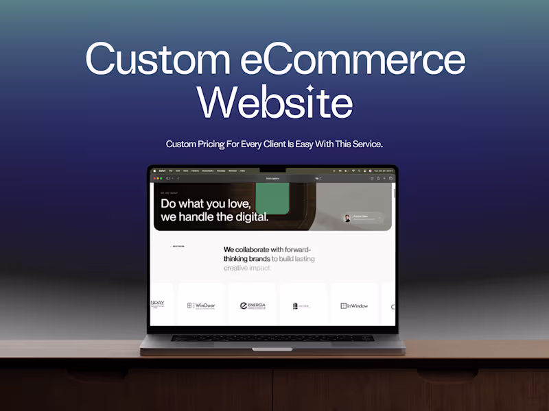 Cover image for Custom eCommerce Website