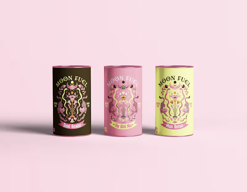 Cover image for Moon Fuel Magical Tea Brand Design