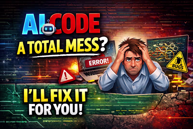 Cover image for I will fix and clean your vibe coded source code