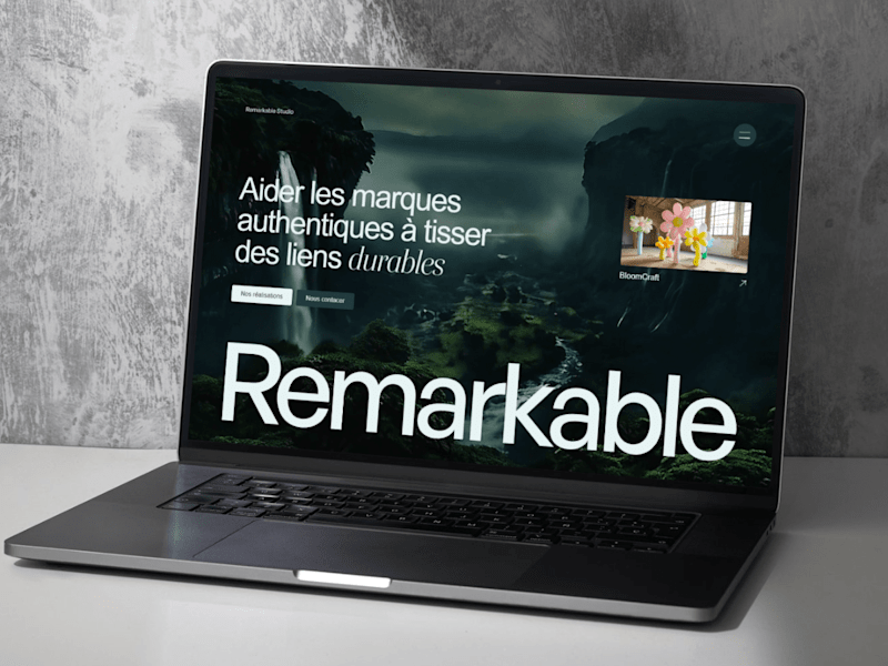 Cover image for Remarkable Studio - Création de marques et de sites web innovan…