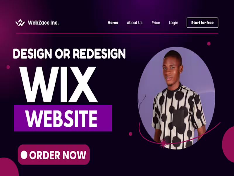Cover image for Wix/Wordpress Design and Redesign