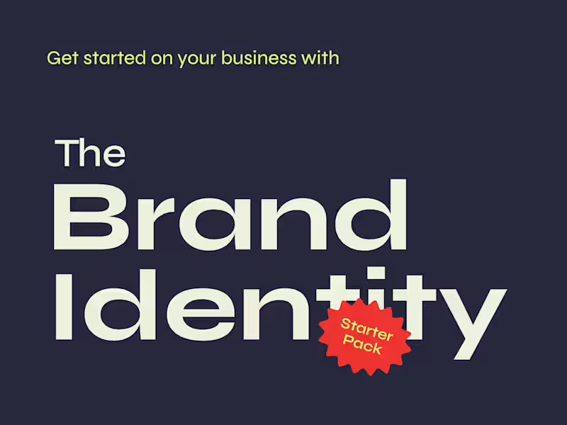 Cover image for The Brand Identity Starter Pack 😎