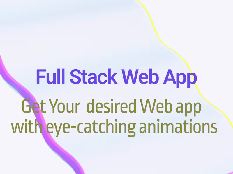 Cover image for Full-Stack Web Development