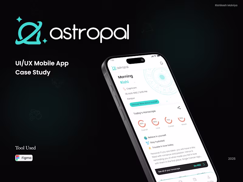 Cover image for Astropal – UI/UX Case Study