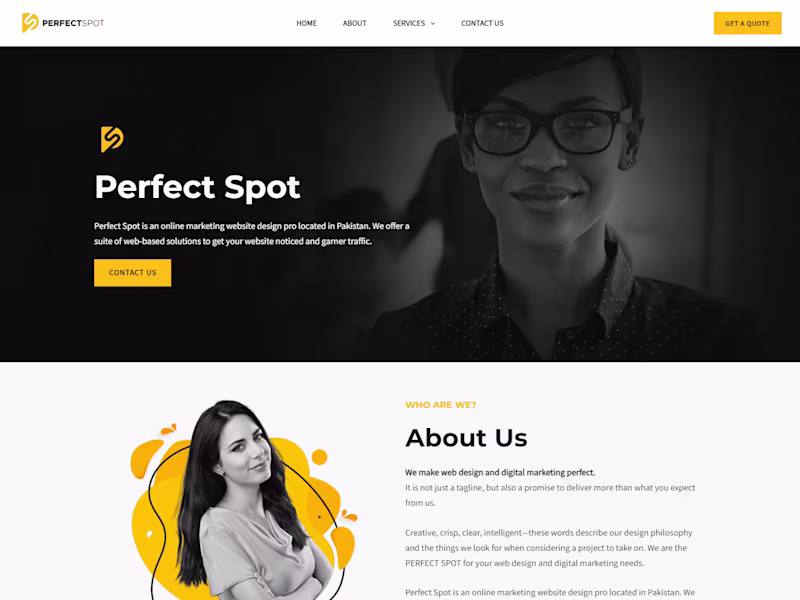 Cover image for We make web design and digital marketing perfect Spot.