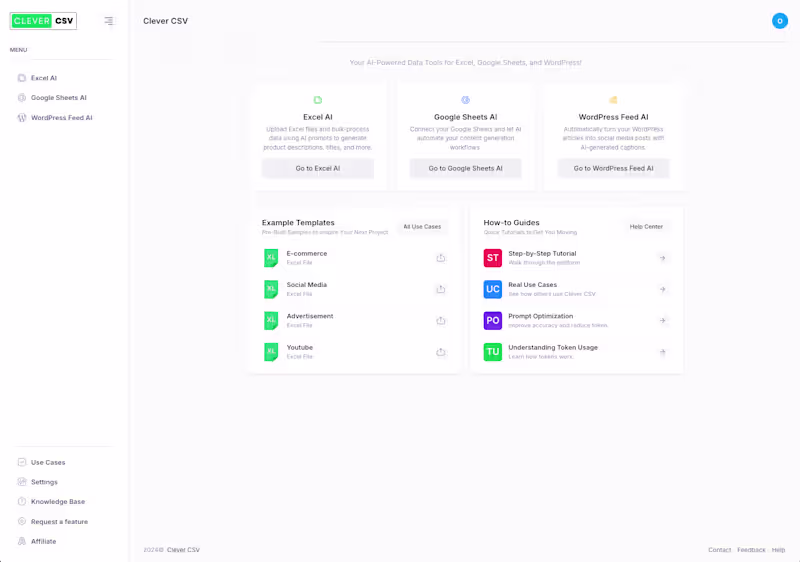 Cover image for CleverCSV.com: All-in-One AI Platform for Bulk