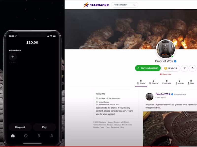 Cover image for Starbackr - Demo Overview - Monetize Content