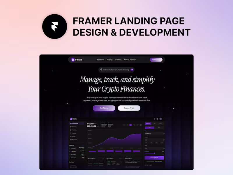 Cover image for High-Converting Framer Landing Page Design & Development