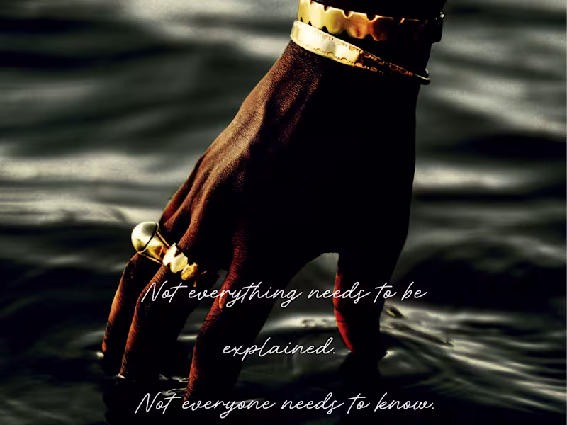 Cover image for Instagram content designed for a modern luxury jewelry brand...