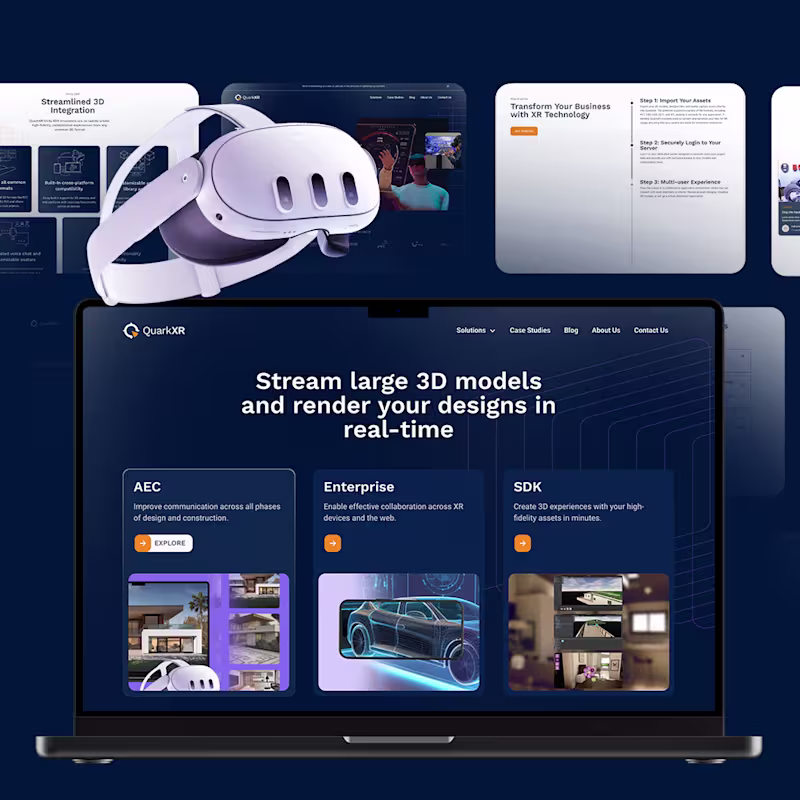 Cover image for UI Design and Strategy Collaboration with QuarkXR