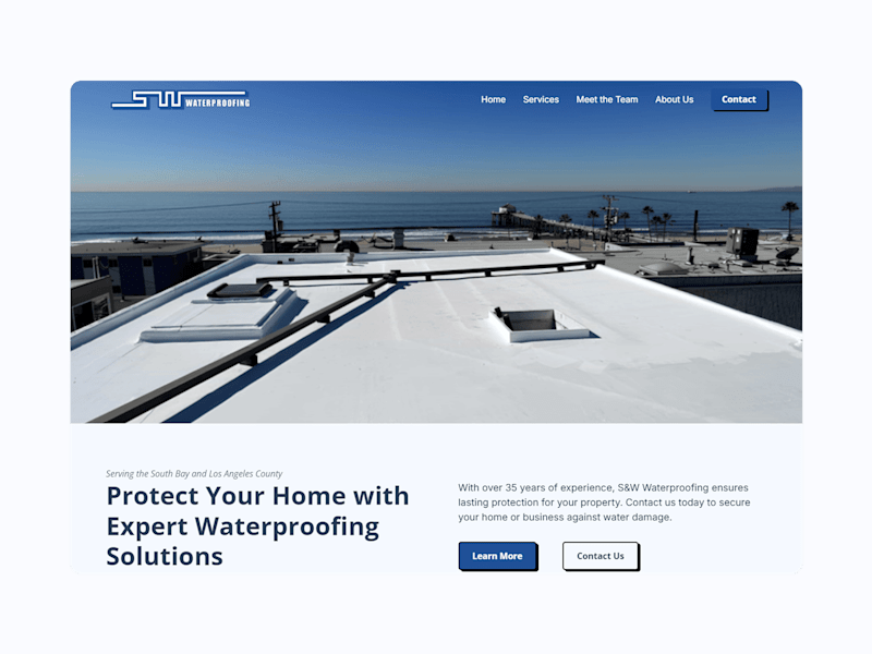Cover image for  S&W Waterproofing – Webflow Site with Client-First Framework