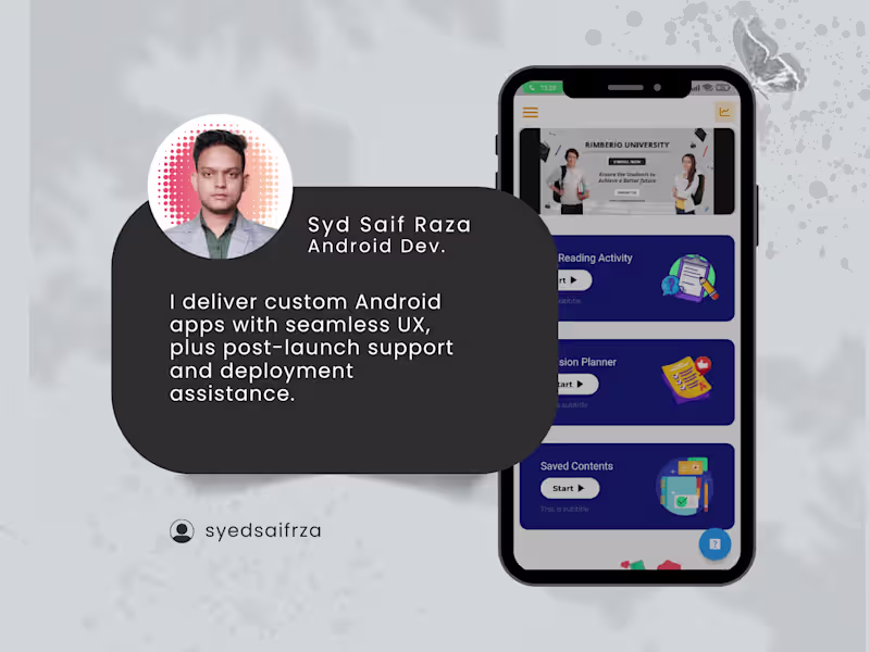 Cover image for Expert Android Development: Custom Apps, Seamless UX