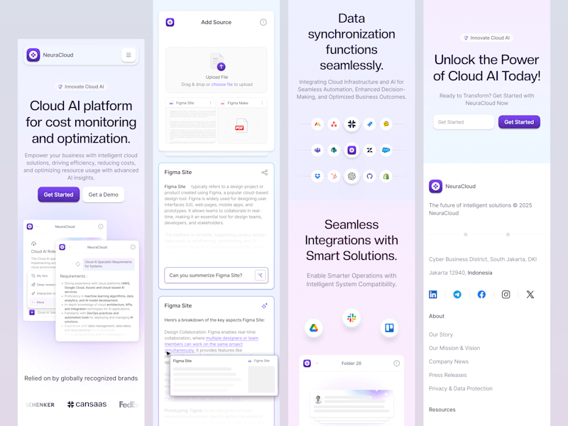 Cover image for NeuraCloud - Cloud AI Responsive Landing Page