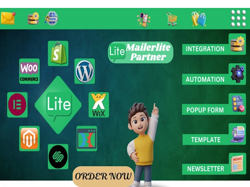 Cover image for email marketing campaign landing page design mailerlite omnisend