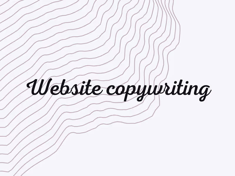Cover image for Full Website Copywriting