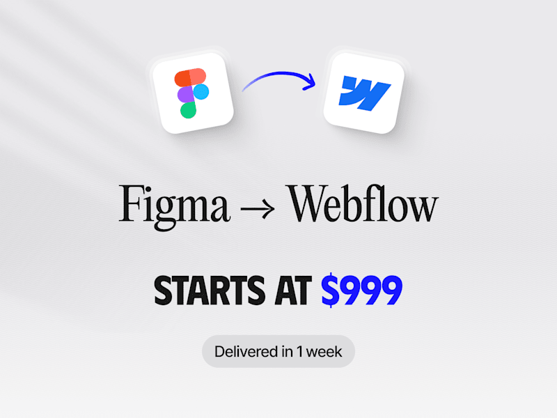 Cover image for Figma to Webflow