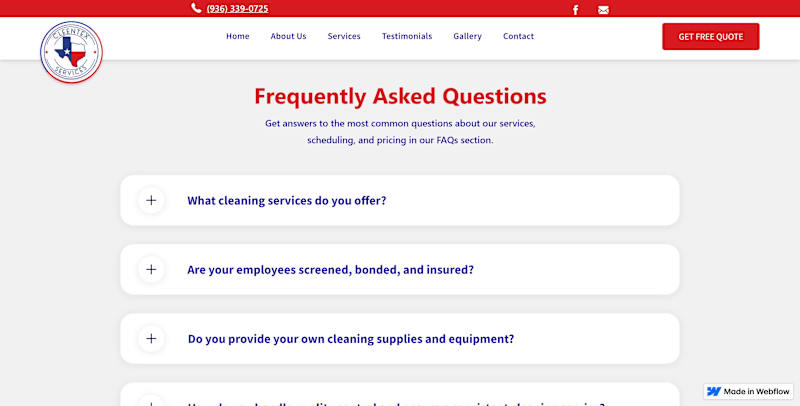 Cover image for Cleentex Cleaning Services Website Redesign