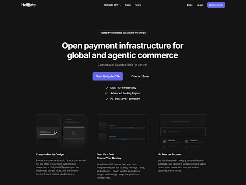 Cover image for Hellgate.io Framer Design and Development