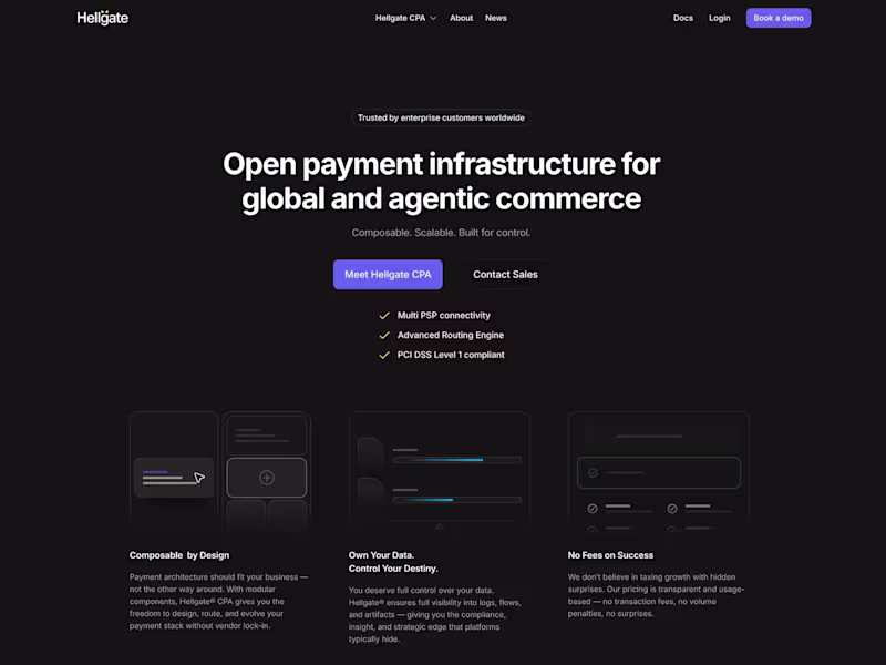 Cover image for Hellgate.io Framer Design and Development