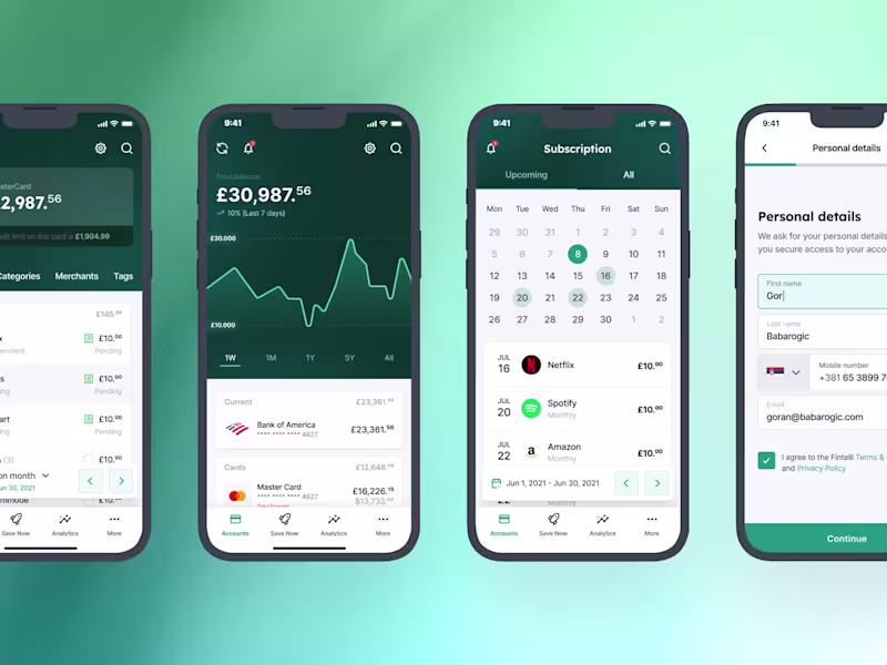 Cover image for UX/UI Design for Budget Planner Finance App