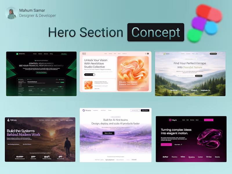 Cover image for Hero Section Designs - Figma