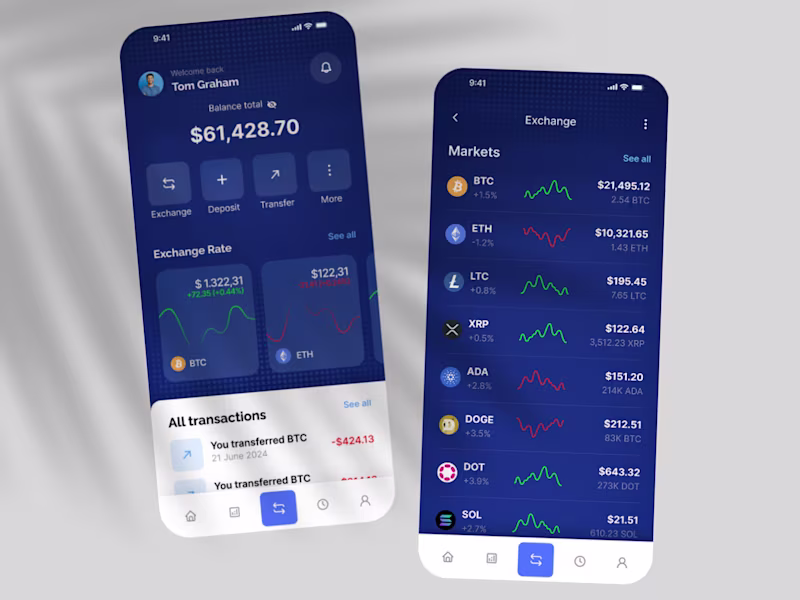 Cover image for Crypto Trading Mobile App Design