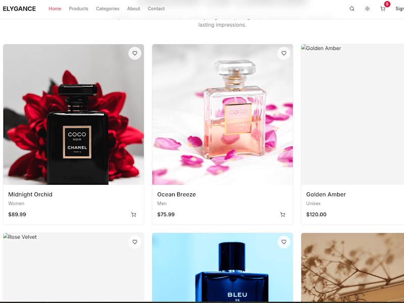 Cover image for Elygance - Luxury Perfume Store