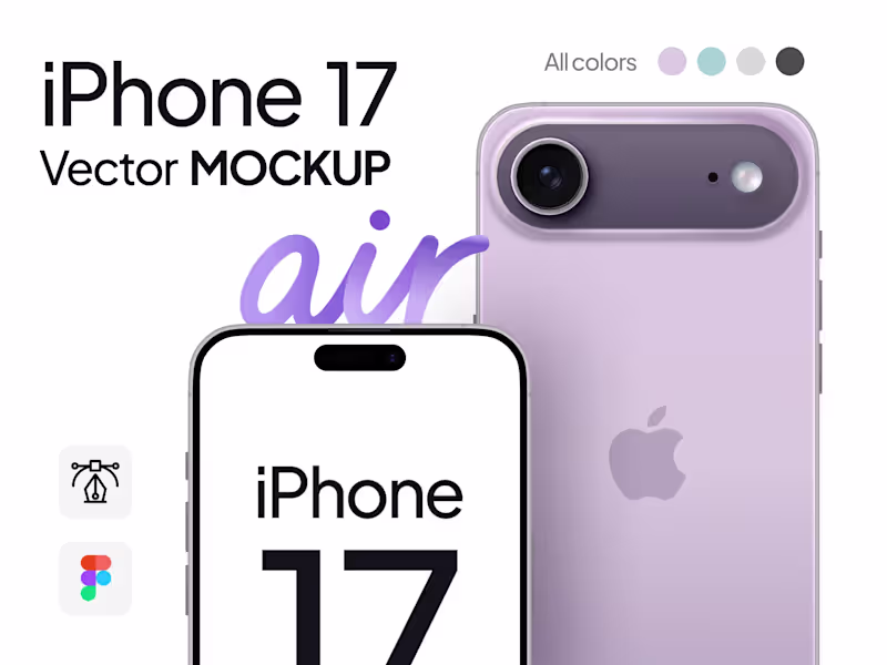 Cover image for iPhone 17 Air Mockup Figma