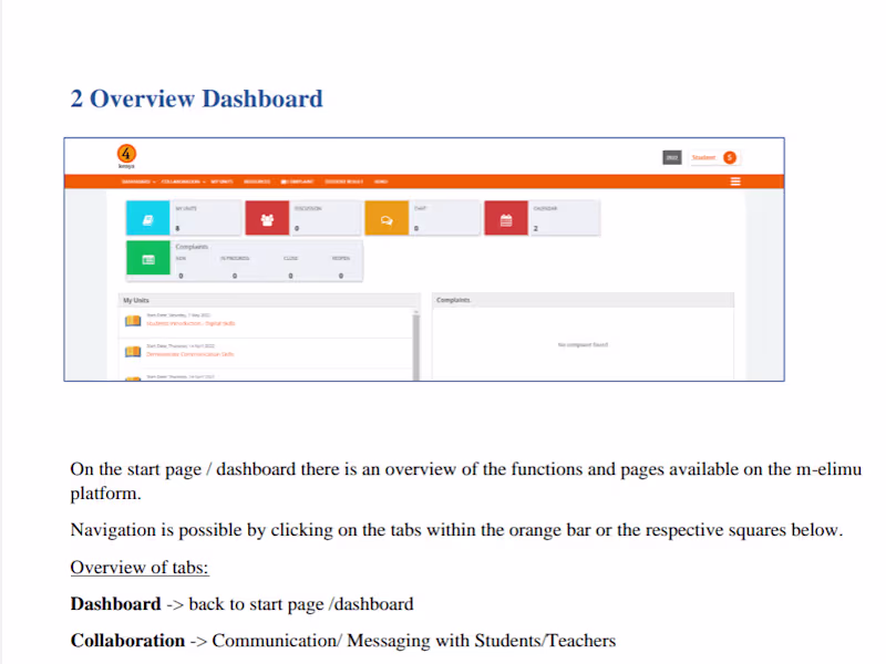 Cover image for Comprehensive User Documentation for Melimu LMS