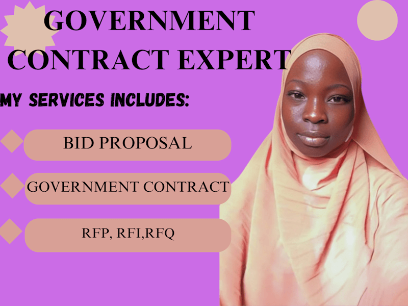 Cover image for I will research, write winning government contract, bid proposal