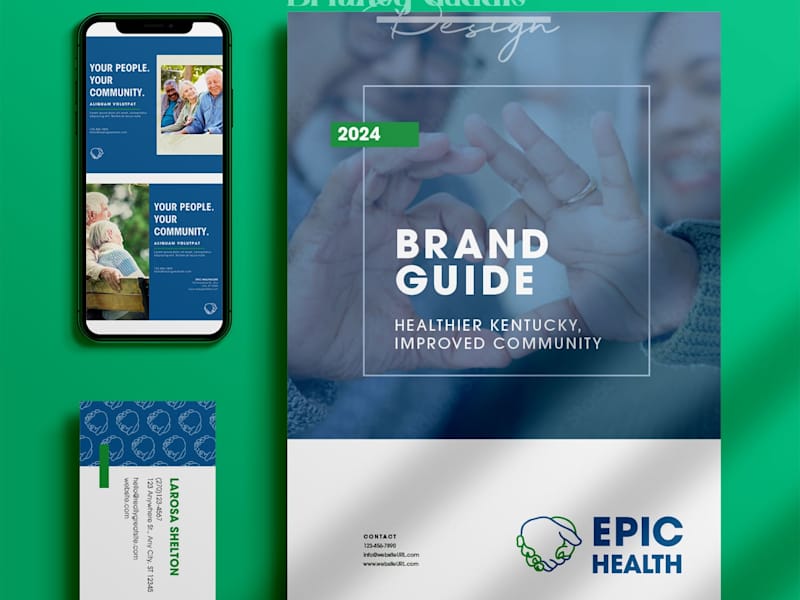 Cover image for Epic Health Logo, Brand Guide + Brand System