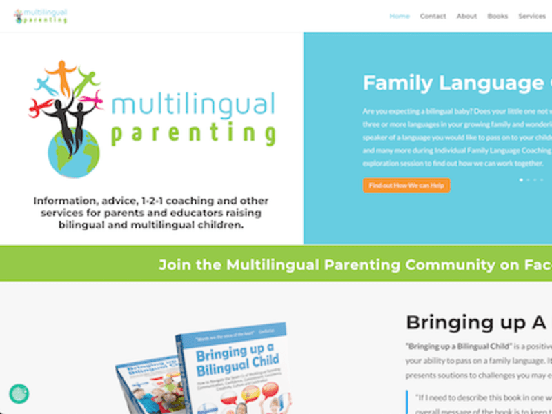 Cover image for Web Design on DIVI for Multilingual Parenting