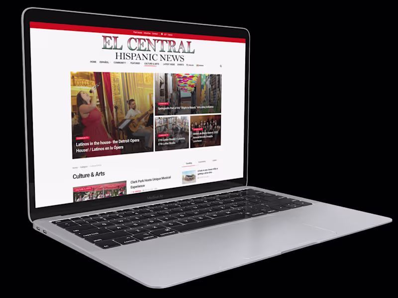 Cover image for El Central Newspaper Web Design Case Study