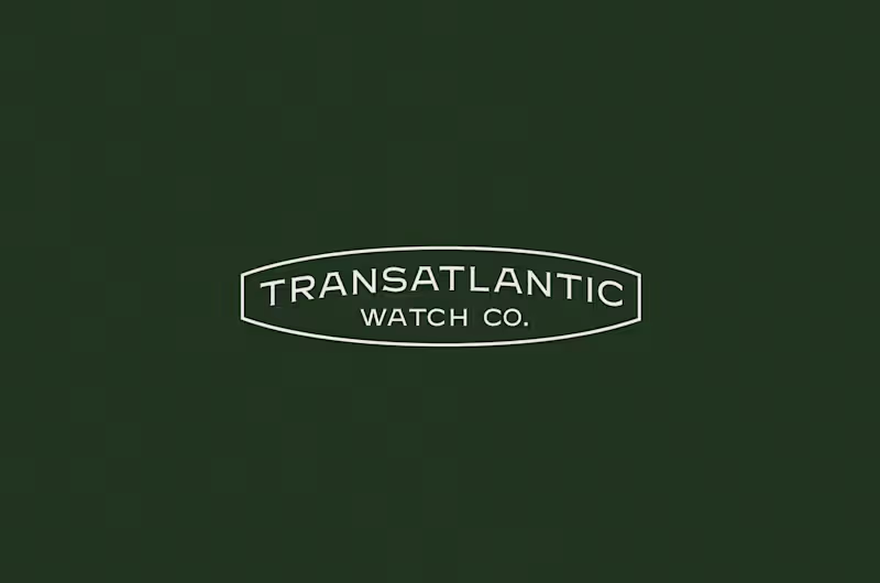 Cover image for Typographic Design for The Transatlantic Watch Company