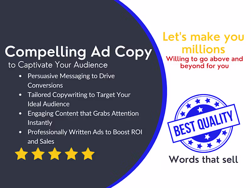 Cover image for Professional Ads copywriting 