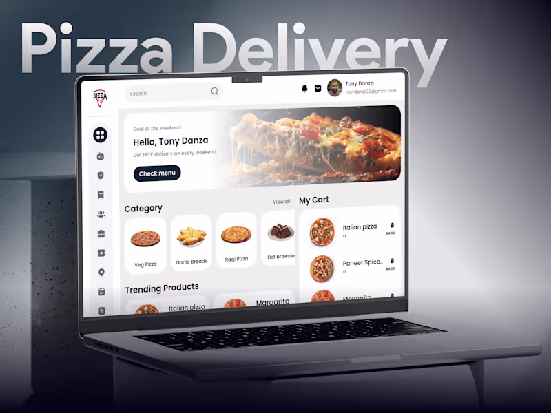 Cover image for Pizza Delivery Admin Dashboard