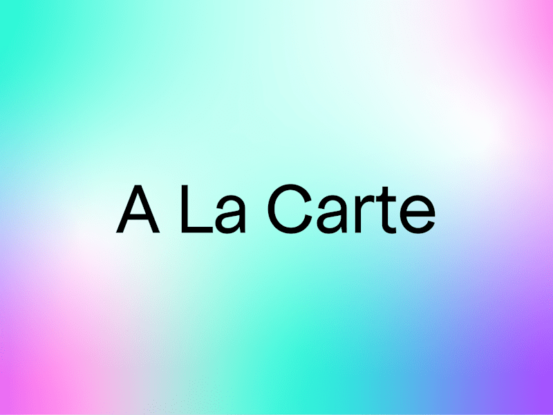 Cover image for A-La-Carte Design 
