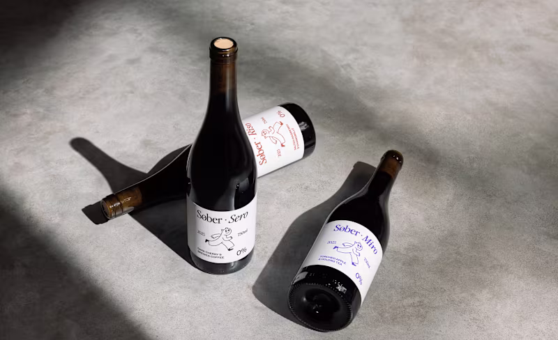 Cover image for Sober Non-Alcoholic Wine Brand Identity