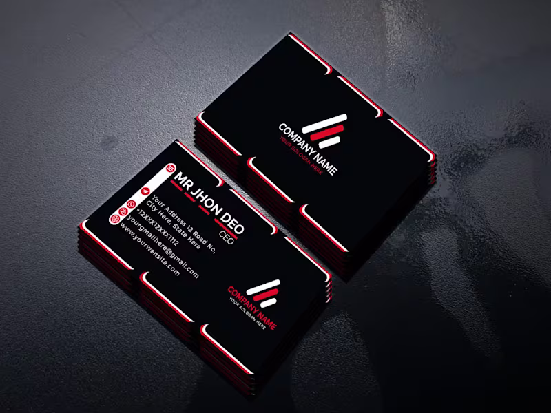 Cover image for You will get a professional Business Card for your Business