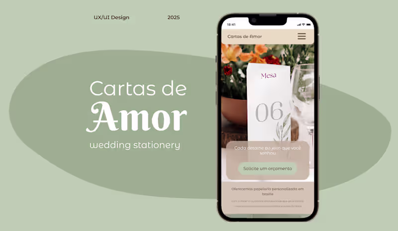 Cover image for Responsive Portfolio Website Design for Cartas de Amor Ateliê