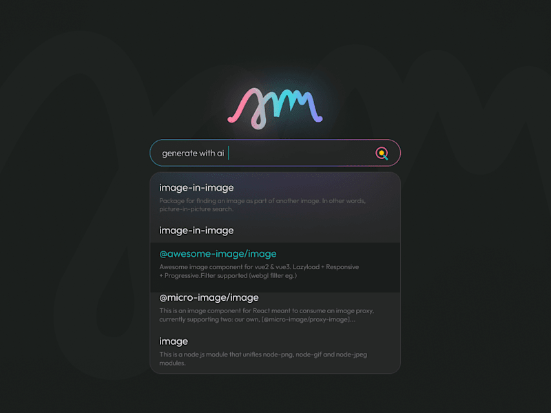 Cover image for Search Bar - "Generating with AI"